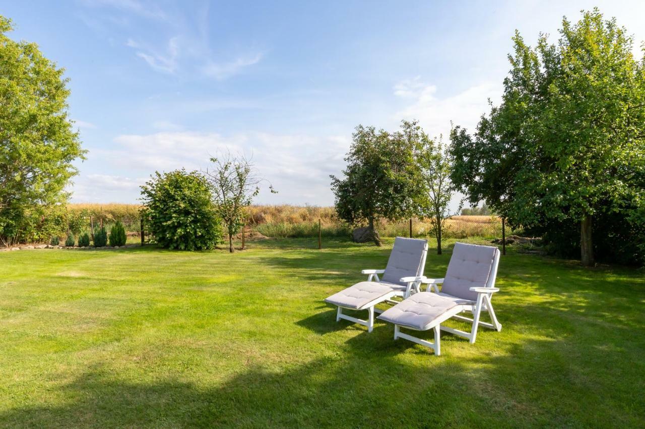 Bungalow Becker "Am Feldrand" Jennewitz Esterno foto